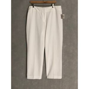 Kasper White Trouser Women’s Size 16 Pants NEW